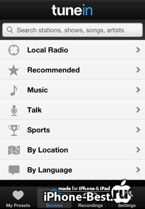 TuneIn Radio Pro [2.4] [ipa/iPhone/iPod Touch]