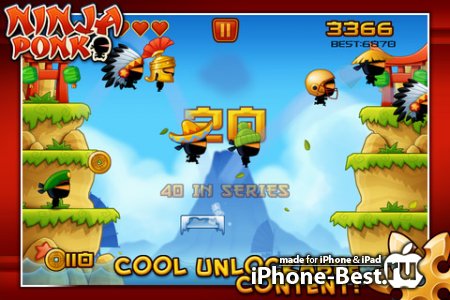 Ninja Ponk [2.0]  [ipa/iPhone/iPod Touch/iPad]