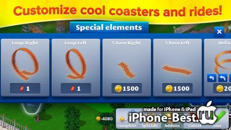 RollerCoaster Tycoon® 4 Mobile™ [1.0.1] [ipa/iPhone/iPod Touch/iPad]