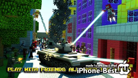 Block Iron Robot 3D (original) – Mine Mini Survival Craft & Multiplayer Game [1.1.4] [ipa/iPhone/iPod Touch/iPad]
