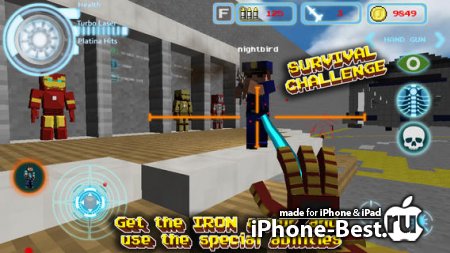Block Iron Robot 3D (original) – Mine Mini Survival Craft & Multiplayer Game [1.1.4] [ipa/iPhone/iPod Touch/iPad]